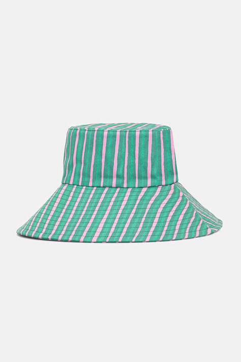 Marimekko kapelusz damski bawełniany turkusowy 095597