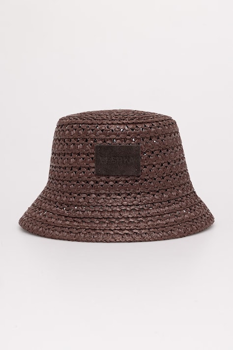 LE SH KA headwear kapelusz słomkowy damski z wiskozy Brown Bucket Hat brązowy BrownBucketHat