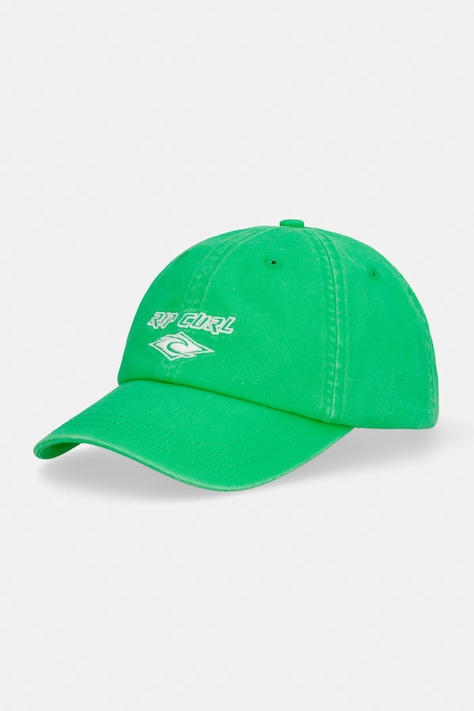 Rip Curl czapka z daszkiem damska bawełniana zielona 05LWHE