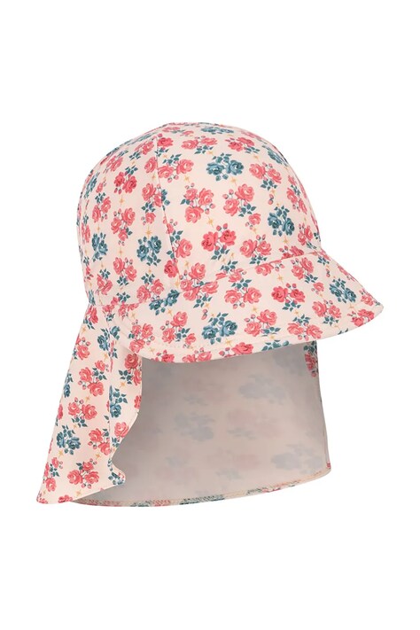 Konges Sløjd czapka z daszkiem dziecięca MANUCA FRILL SUN HAT GRS kolor różowy KS104987