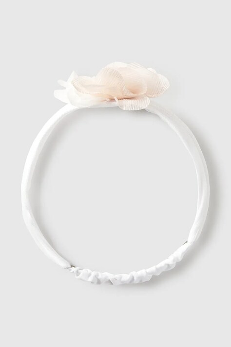 Detská čelenka Mayoral Newborn béžová farba biela, 9078