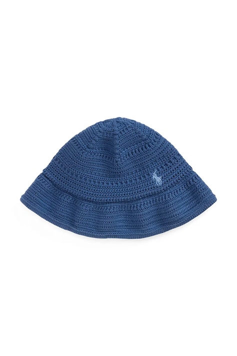 Παιδικό βαμβακερό καπέλο Polo Ralph Lauren χρώμα: ναυτικό μπλε, 313A11249002