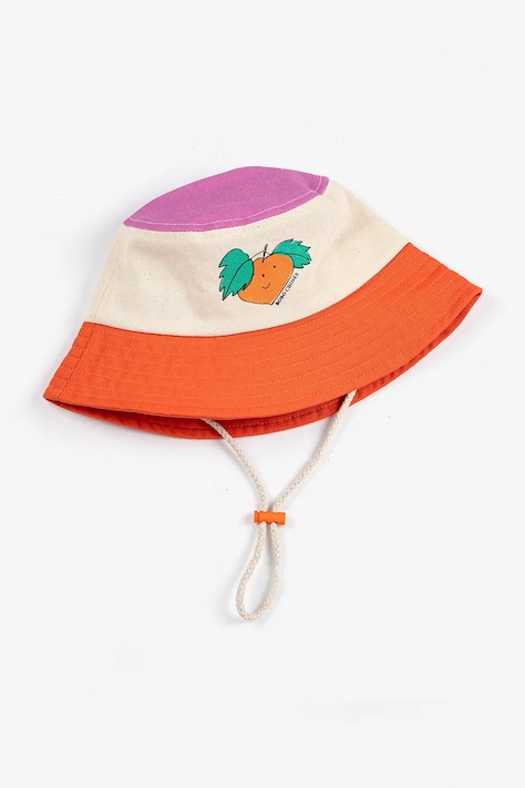 Дитяча бавовняна панама Bobo Choses Tangerine колір помаранчевий B126AH008