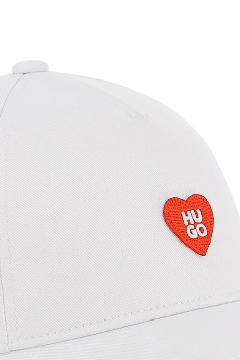 Дитяча бавовняна кепка HUGO — SS26-CAG01B, білий — фото 5