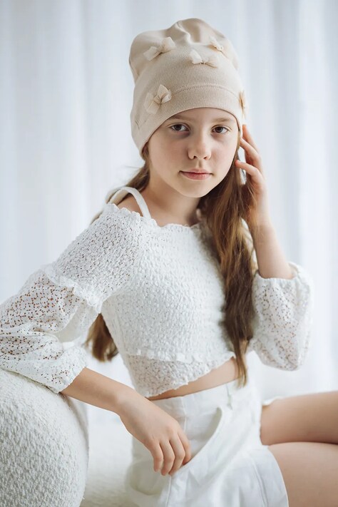 Jamiks czapka MIBELU beżowa JWI110