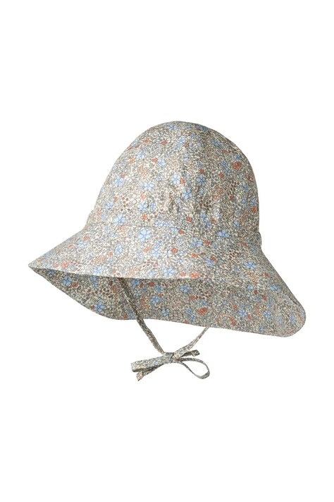 Wheat kapelusz bawełniany dziecięcy kolor niebieski 5980-223-GOTS