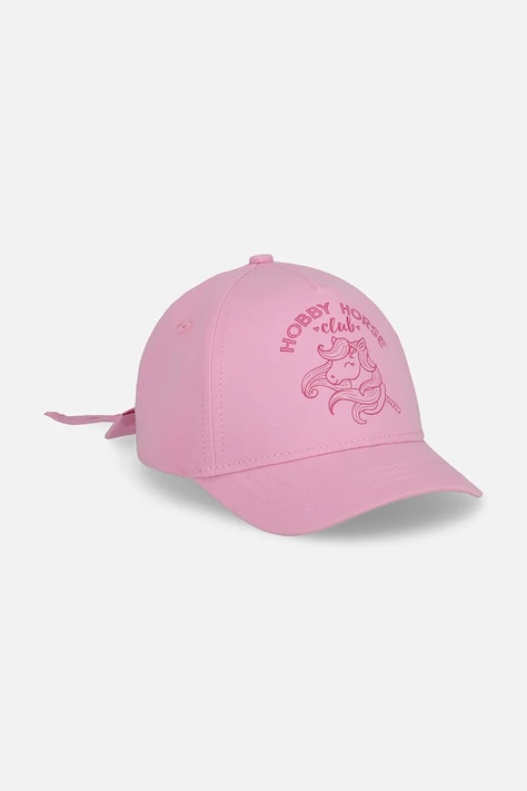 Coccodrillo čiapka so šiltom detská bavlnená ružová ACCESSORIES SUMMER GIRL