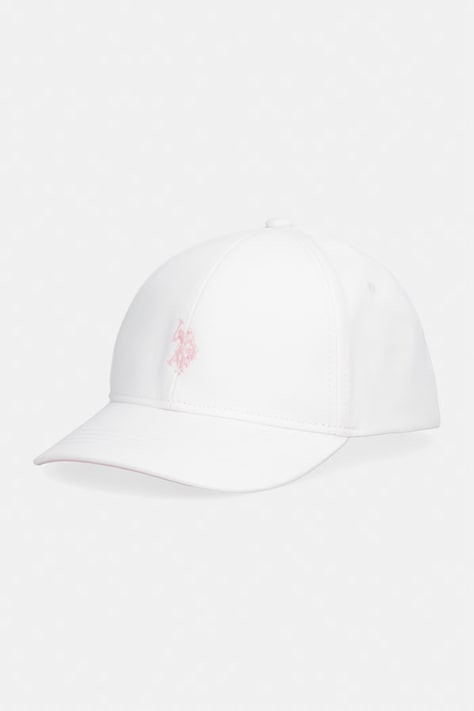 U.S. Polo Assn. czapka z daszkiem dziecięca bawełniana biała USG0321