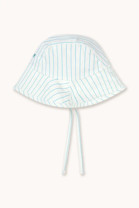 Дитячий капелюх Tinycottons CYAN FINE STRIPES BUCKET HAT — фото 2