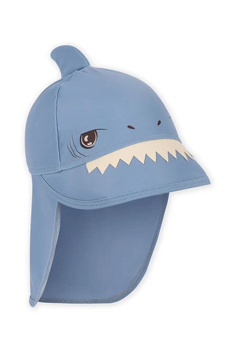 Konges Sløjd czapka z daszkiem dziecięca ASTER SHARK SUN HAT GRS kolor niebieski KS104643