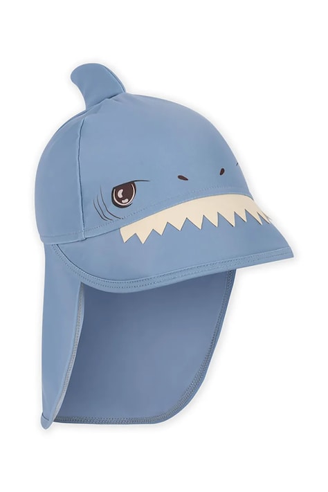 Detská baseballová čiapka Konges Sløjd ASTER SHARK SUN HAT GRS modrá farba, KS104643
