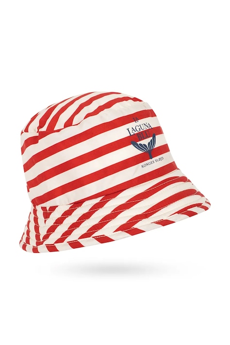 Detský klobúk Konges Sløjd ASNOU BUCKET HAT GRS červená farba, KS104637