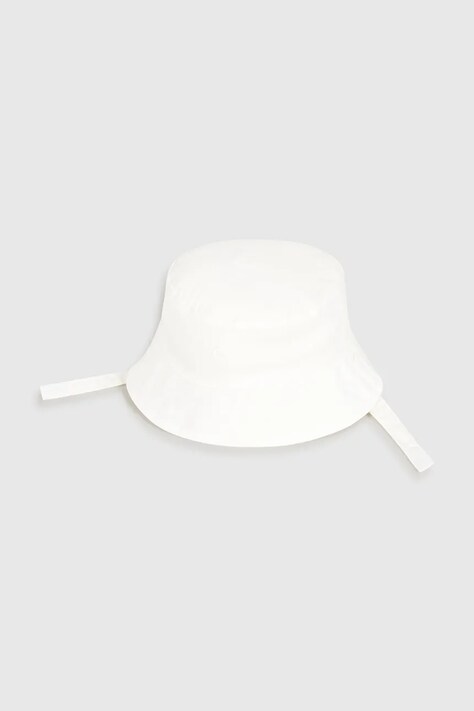 Mayoral Newborn kapelusz dwustronny bawełniany dziecięcy kolor biały 9068
