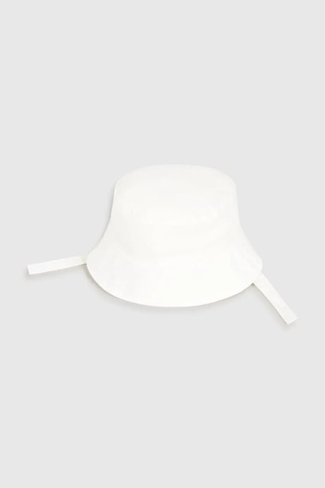 Mayoral Newborn kapelusz dwustronny bawełniany dziecięcy kolor biały 9068
