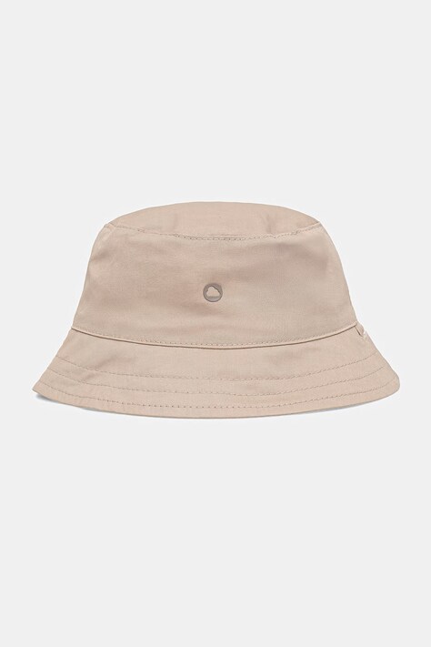 Bavlnená obojstranná detská čiapka Mayoral Newborn béžová farba, 9068