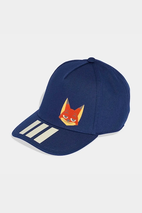 Детска памучна шапка с козирка adidas Performance Zootopia в тъмносиньо KA9882