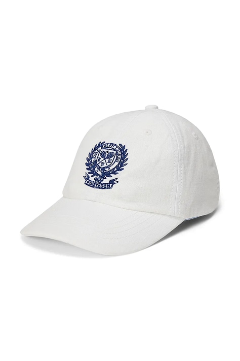 Polo Ralph Lauren czapka z daszkiem dziecięca bawełniana biała 322B18709001