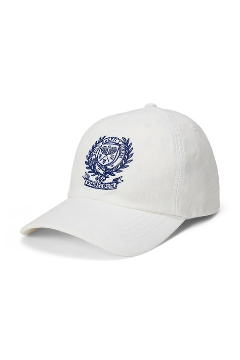 Polo Ralph Lauren čiapka so šiltom detská ľanová biela 323B18709001