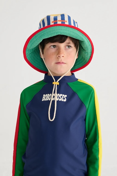 Bobo Choses cappello in cotone bambino/a colore verde B126AI047