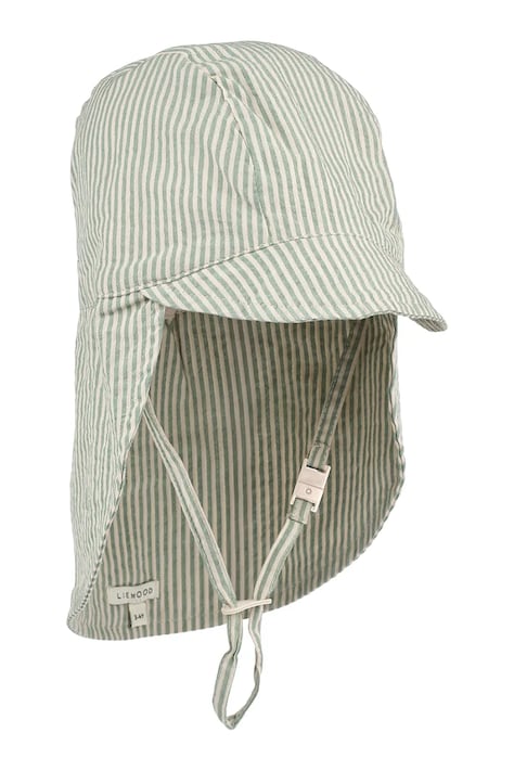 Pamučna kapa sa šiltom za bebe Liewood Cecilia Sun Hat boja: zelena, LW19667