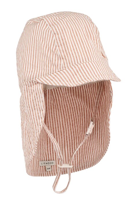 Liewood czapka z daszkiem bawełniana dziecięca Cecilia Sun Hat kolor pomarańczowy LW19667