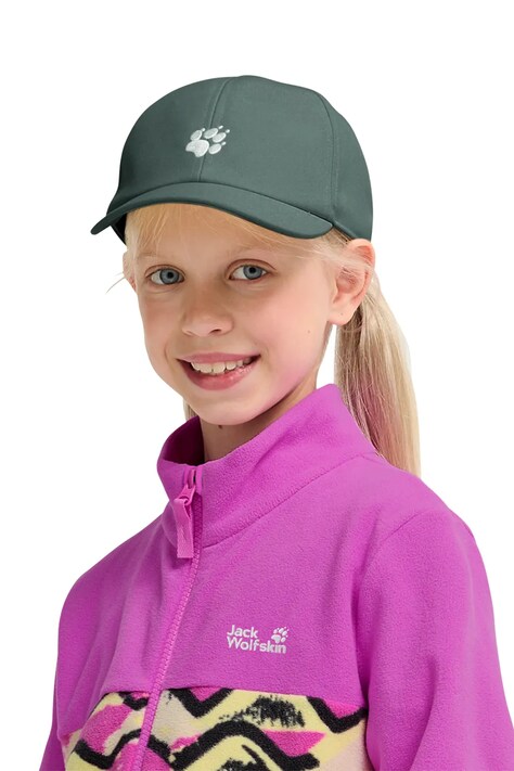 Jack Wolfskin șapcă pentru copii BASEBALL CAP K verde A65776
