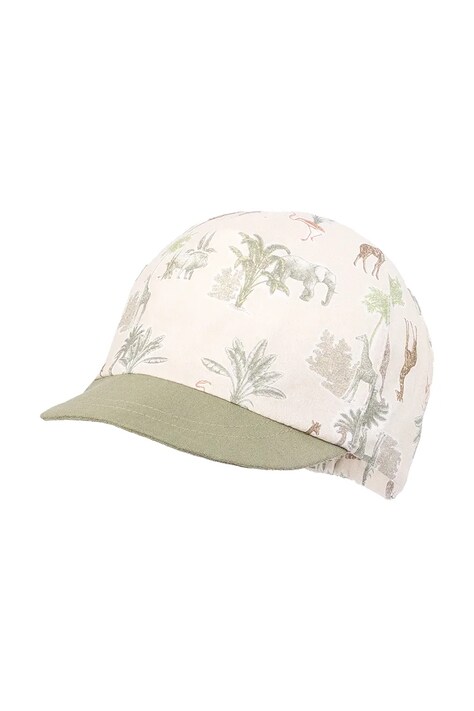 Jamiks czapka z daszkiem dziecięca bawełniana JEREMY beżowa JLI089