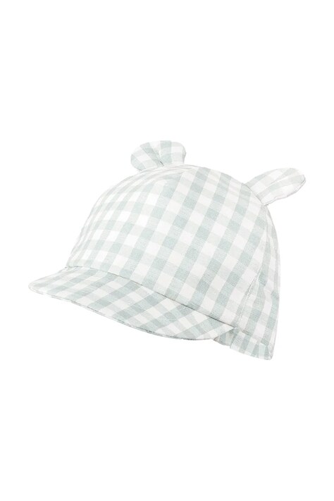 Jamiks czapka z daszkiem dziecięca lniana MARTIN zielona JLI086