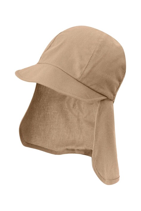 Jamiks czapka z daszkiem dziecięca bawełniana REMY brązowa JLI149