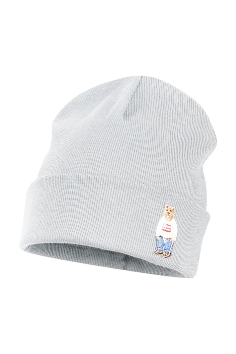 Jamiks czapka beanie dziecięca bawełniana FOCU szara JWI037