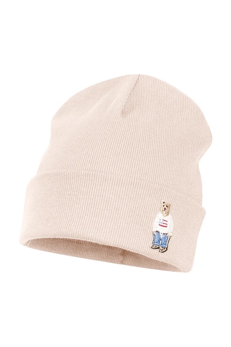 Jamiks czapka beanie dziecięca bawełniana FOCU beżowa JWI037