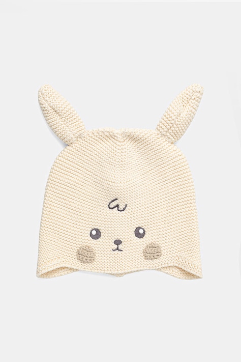 United Colors of Benetton Σκούφος παιδικός βαμβακερός μπεζ 600CRA002