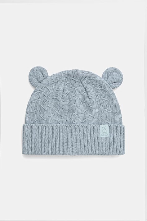 United Colors of Benetton czapka dziecięca bawełniana niebieska 60L4AA013