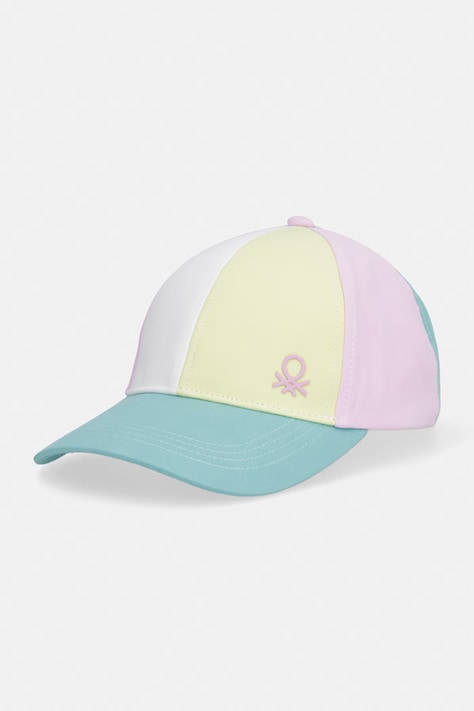 United Colors of Benetton czapka z daszkiem dziecięca bawełniana multicolor 6YE1RA00C