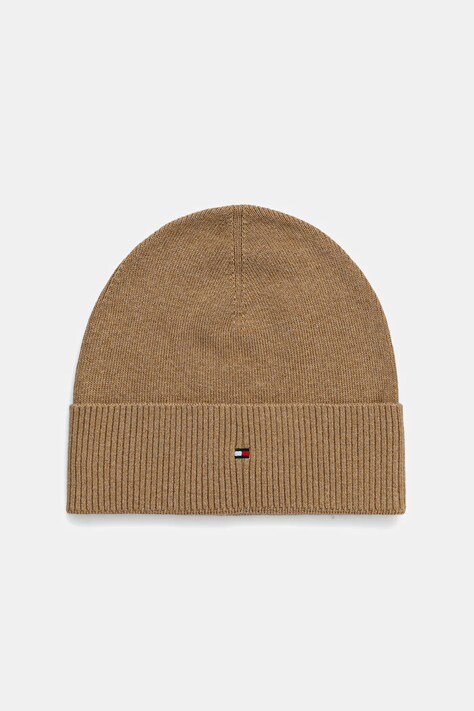 Tommy Hilfiger czapka z domieszką kaszmiru kolor beżowy AM0AM14068