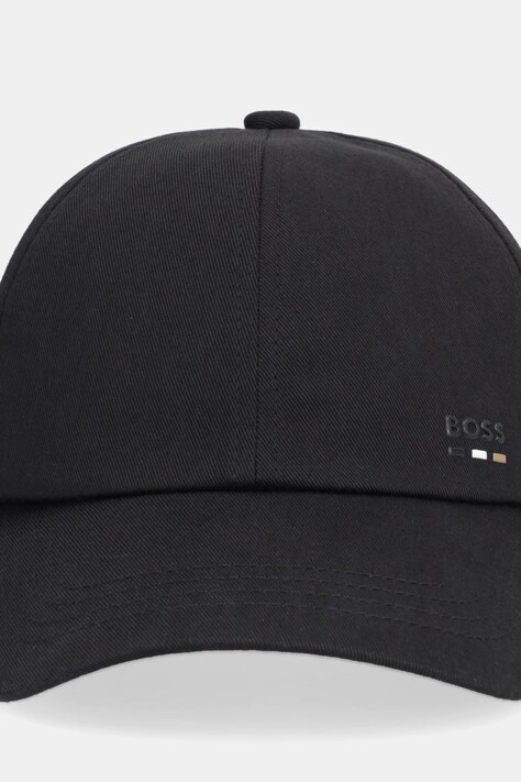 Памучна шапка с козирка BOSS Zed-BOSS-Icon в черно 50556435