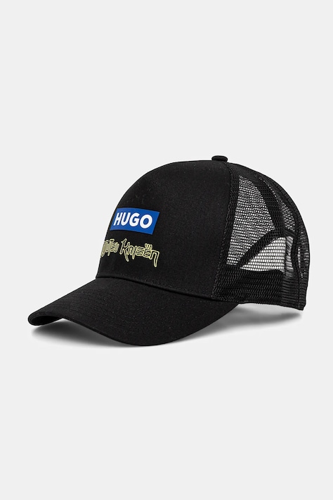 Hugo Blue czapka z daszkiem HUGO x Jujutsu Kaisen kolor czarny 50559350