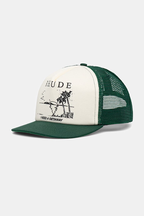 RHUDE czapka z daszkiem I Need a Getaway kolor zielony RHPS26HA01121