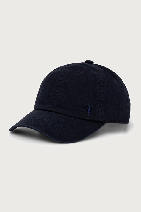 Trussardi Czapka z daszkiem męska z bawełną granatowa E079C000022N