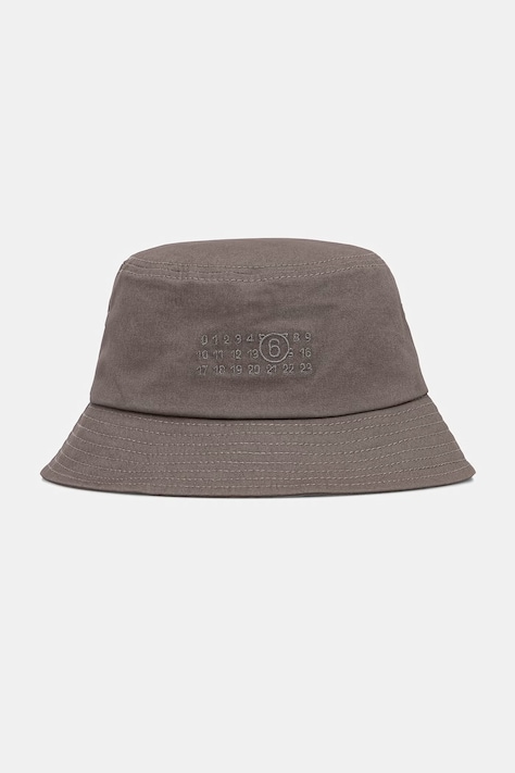 MM6 Maison Margiela kapelusz bawełniany kolor szary SH0TC0010.M35346.810