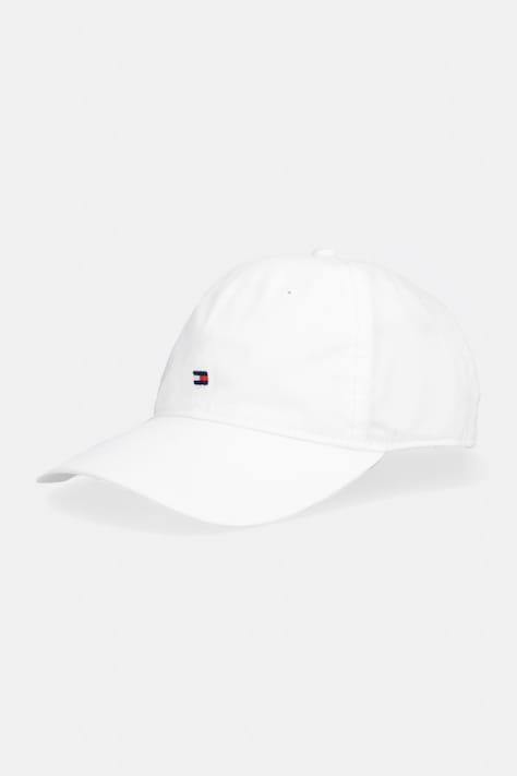 Tommy Hilfiger czapka z daszkiem męska bawełniana biała AM0AM14099