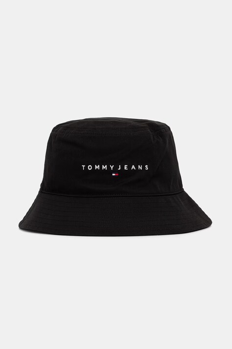 Tommy Jeans bucket hat męski bawełniany czarny AM0AM14201