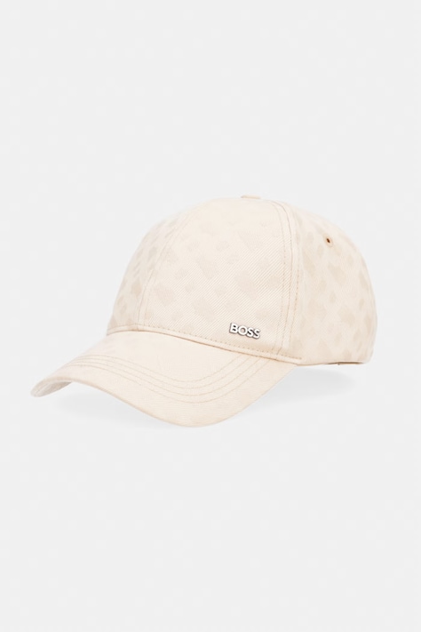 BOSS baseball kapa moška bombažna bež 50560339