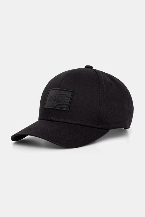 BOSS czapka bejsbolowa męska bawełniana SL czarna 50560350