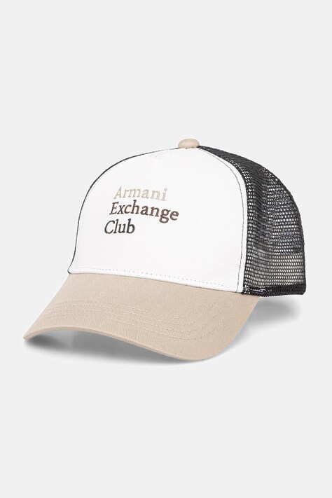 Armani Exchange кепка trucker мужская белая XM002548