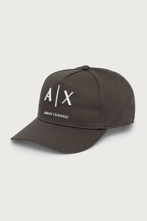 Armani Exchange Czapka bejsbolówka męska bawełniana szara XM002696 AF15502