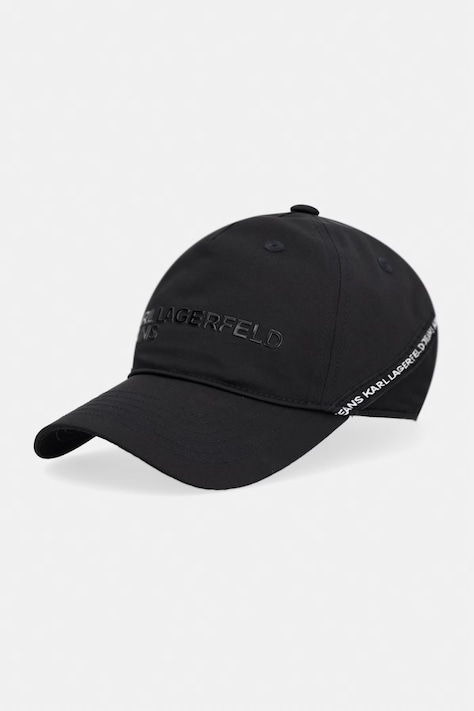 Karl Lagerfeld Jeans czapka z daszkiem męska czarna A2M33028