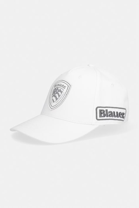 Bavlnená šiltovka Blauer KNIGHT biela farba, BLUA04463