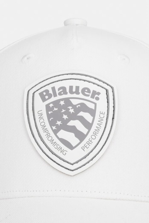 Бавовняна бейсболка Blauer KNIGHT — SS26-CAM06I, білий — фото 2