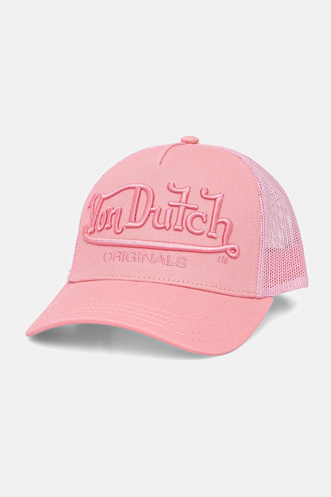 Von Dutch berretto da uomo in cotone rosa VD/1/CB/EMB